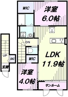 セレーナクオーレ【2階】の間取り