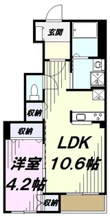 アジュール【1階】の間取り