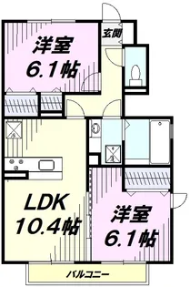 オレンジフローラ【1階】の間取り