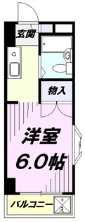 1Kの間取り画像