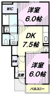 サンテシャルム【1階】の間取り