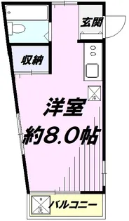 1Rの間取り画像