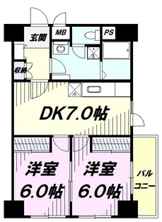 ビアンカクリハラ【5階】の間取り