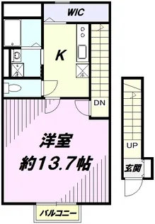 アドシール 幸【2階】の間取り