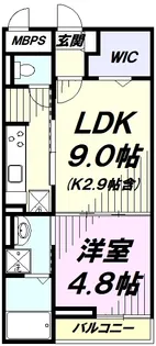 メゾン ソレイユⅡ【1階】の間取り