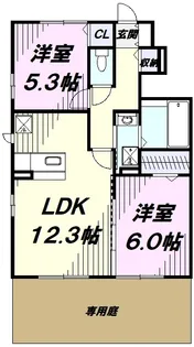 ファヴォーレ Ⅰ【1階】の間取り