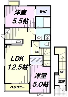 グランソレイユ【2階】の間取り