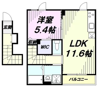 パイン メルヴェージュ【2階】の間取り
