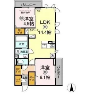 フェリーチェ【2階】の間取り