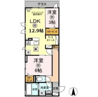 フェリーチェ【1階】の間取り