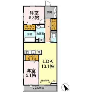 ブラビッシモ【2階】の間取り