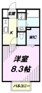 メゾン鳥海【1階】の間取り