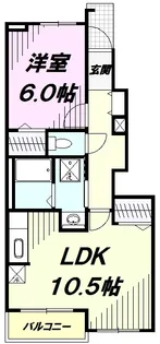 ツイン アヴニールⅠ【1階】の間取り