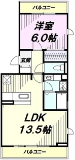 YAMAZAKIコーポラス【3階】の間取り