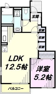 TKフラッツ【1階】の間取り