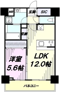 ラ・ベレッツァ フェリオ【4階】の間取り