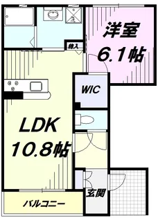 ラ・ヴィラーチェ デュオ【1階】の間取り