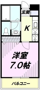 1Kの間取り画像