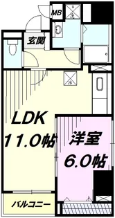TS レガシア【2階】の間取り
