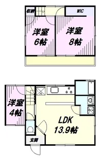 東京都羽村市富士見平2丁目【一戸建】の間取り