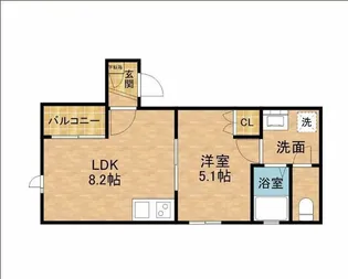 ガリア立川【202号室】の間取り