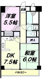 日神パレス立川【3階】の間取り