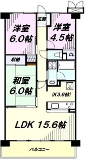 リーベスト玉川上水【5階】の間取り
