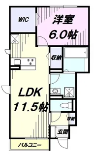 レ・ブルー【1階】の間取り