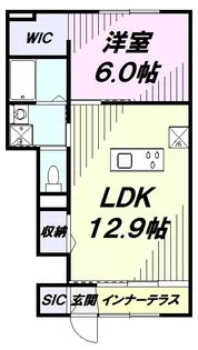 セレーナクオーレ【1階】の間取り