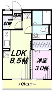 クレセントコートkay【3階】の間取り