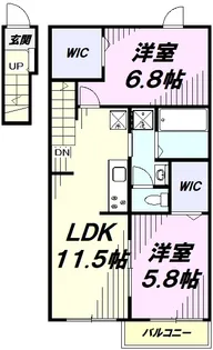 ユアメゾン ハタノⅢ【2階】の間取り