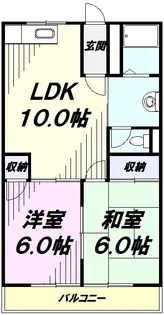 ビューハイム昭島Ⅱ【2階】の間取り