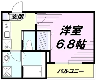 MELDIA青梅【1階】の間取り