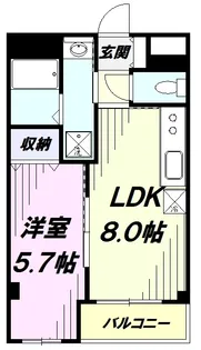グリー玉川上水【3階】の間取り