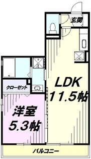 セゾントレビナ【3階】の間取り