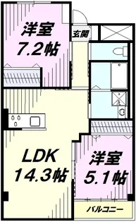 アヴァンサ【1階】の間取り