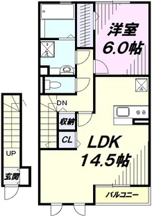 サウスユーコート【2階】の間取り