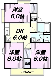 ドミール並木【1階】の間取り