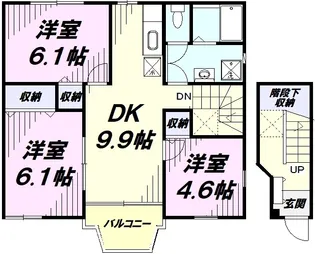 レイク・ルィーズ【2階】の間取り