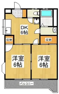 ビューハイツ司 【305号室】の間取り