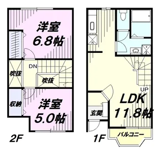 リヴィエール ウエスト【1階】の間取り