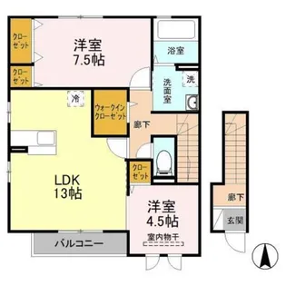 アスケット【2階】の間取り