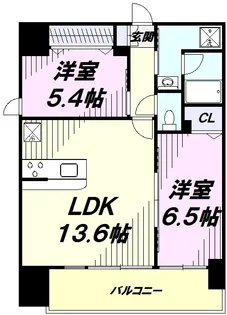 プライムコート立川【13階】の間取り