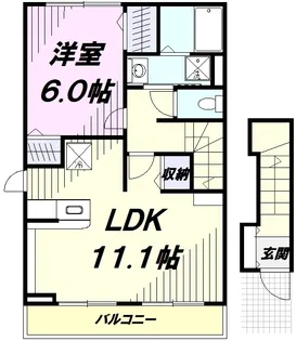 プリムローズ【2階】の間取り