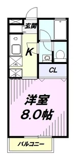 リバーパークS【1階】の間取り