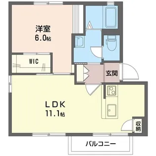 ヴェル・ドミ−ル【2階】の間取り