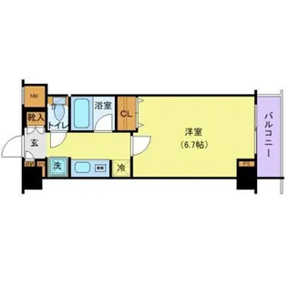 AZEST立川【8階】の間取り