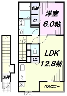 カルムコート【2階】の間取り