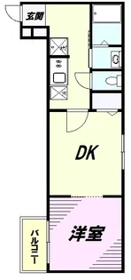 レジデンスウエスト小作【2階】の間取り