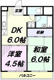 プログレス国立【2階】の間取り